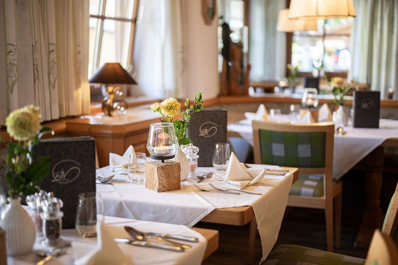 Aufnahme des Restaurants im Berwangerhof