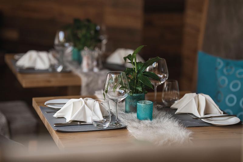 Aufnahme des Restaurants im Hotel Berwangerhof