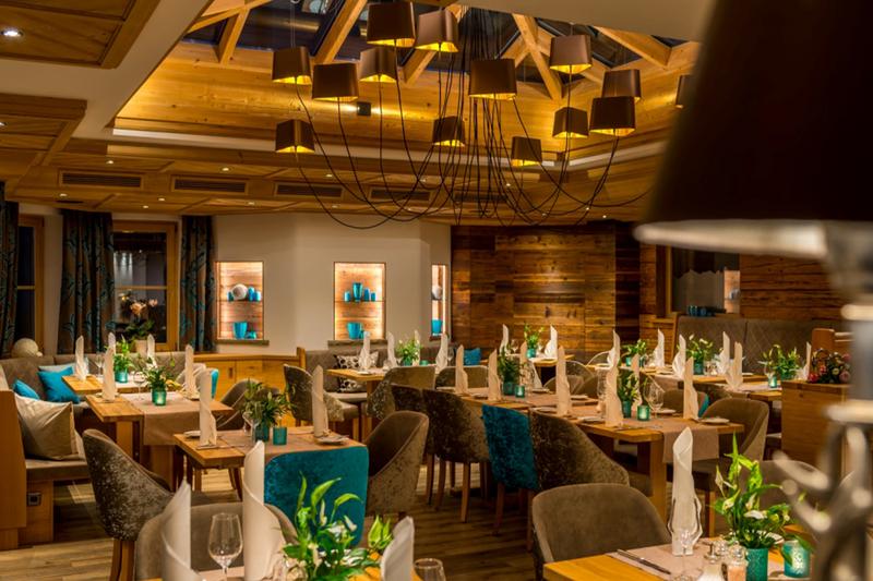 Aufnahme des Restaurants im Hotel Berwangerhof