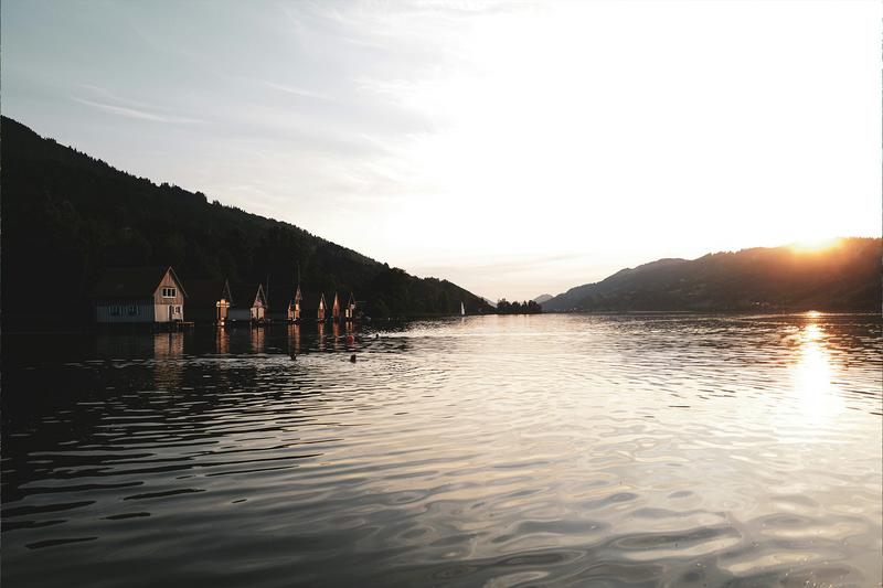 Abendliche Stimmung am Alpsee bei Immenstadt