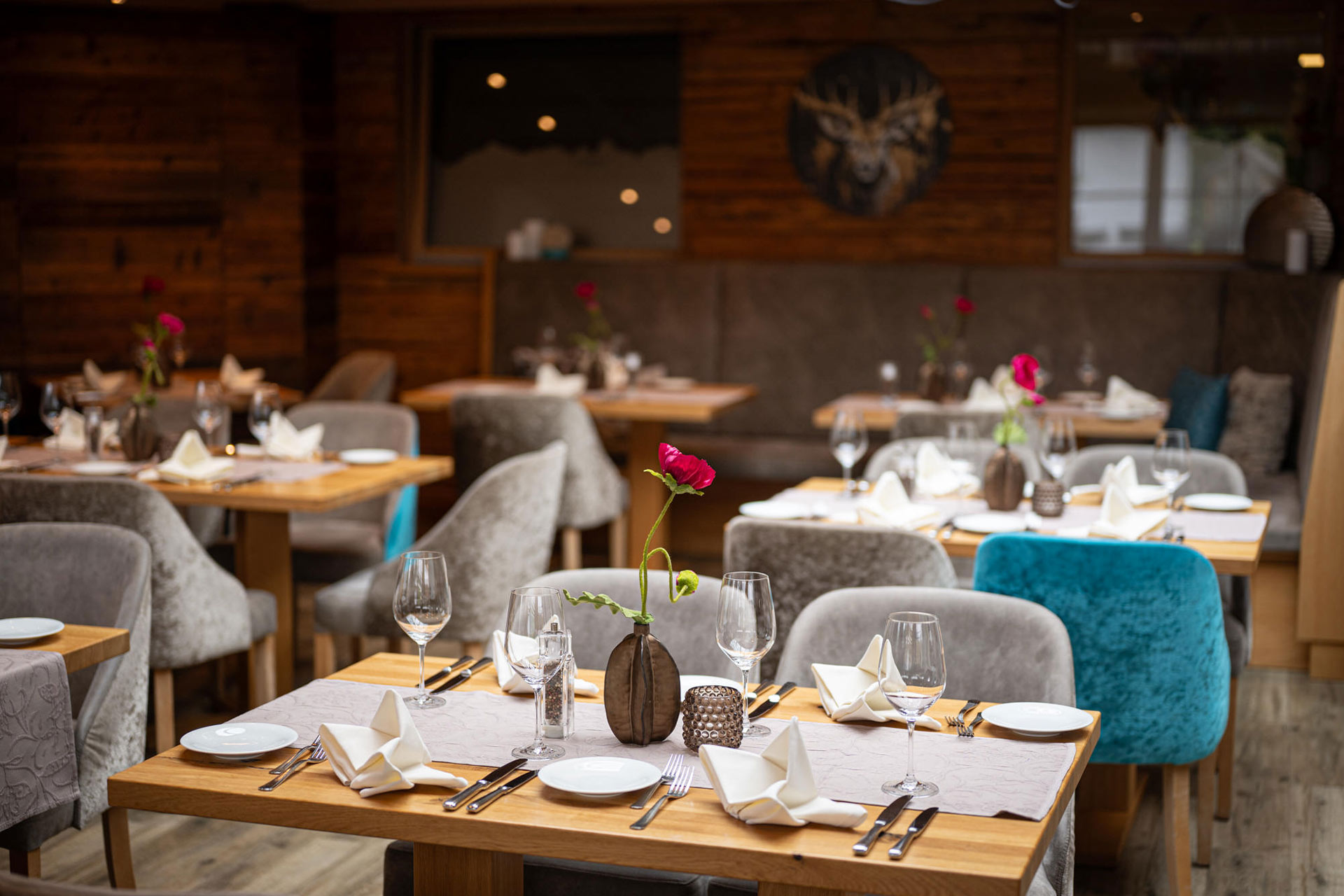 Aufnahme des Restaurants im Berwangerhof