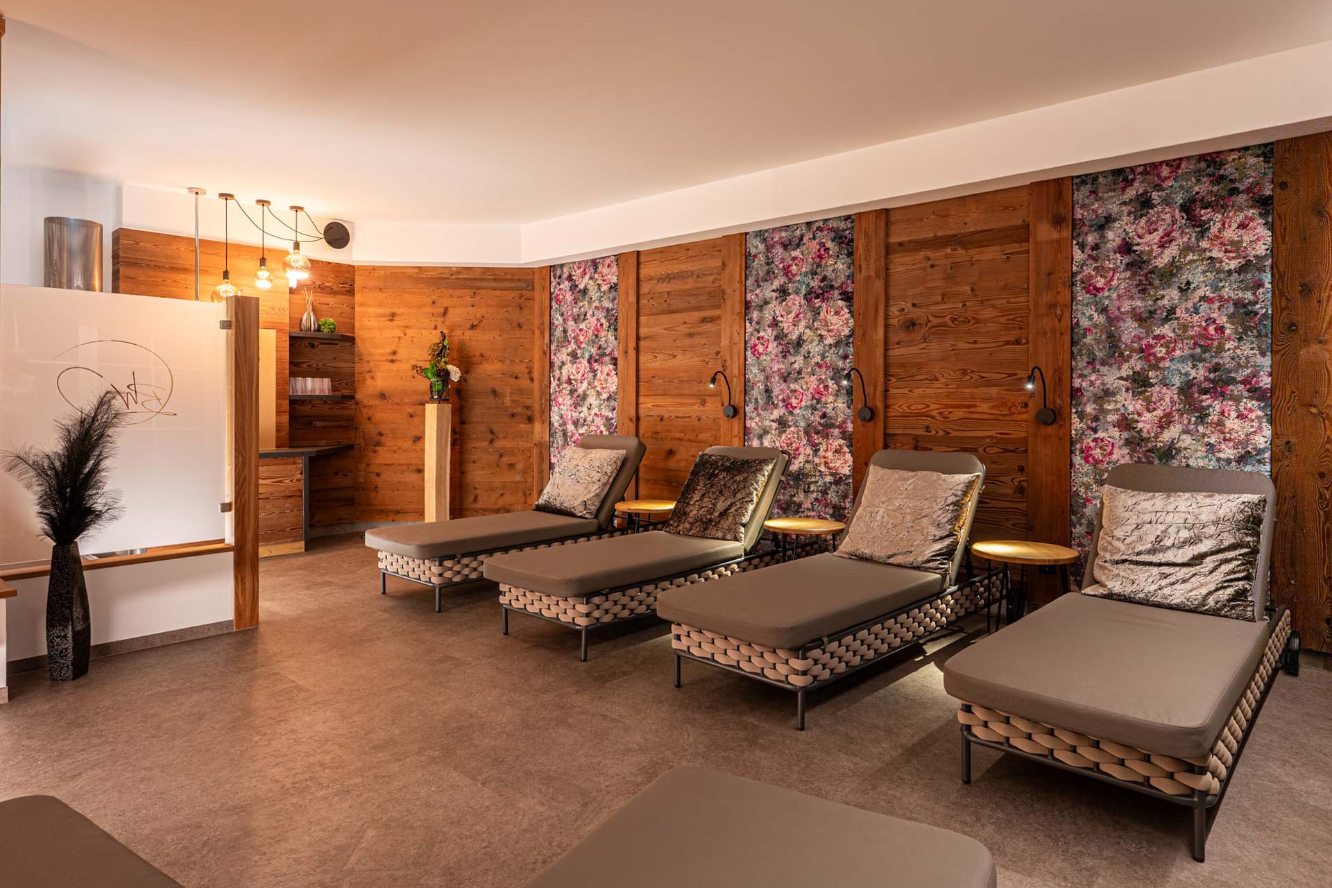 Ruhebereich im Spa des Hotel Berwangerhof